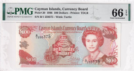 Cayman Islands, 100 Dollars, 1966, UNC, p20