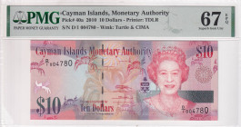 Cayman Islands, 10 Dollars, 2010, UNC, p40a