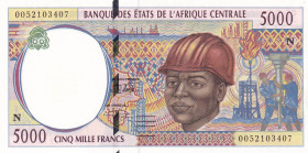 Central African States, 5.000 Francs, 2000, UNC(-), p504NF