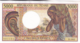 Chad, 5.000 Francs, 1984/1991, UNC, p11