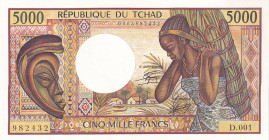 Chad, 5.000 Francs, 1984/1991, UNC, p11