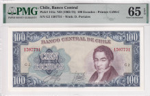 Chile, 100 Escudos, 1962/1975, UNC, p141a