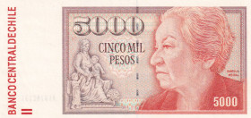Chile, 5.000 Pesos, 2008, XF, p155g