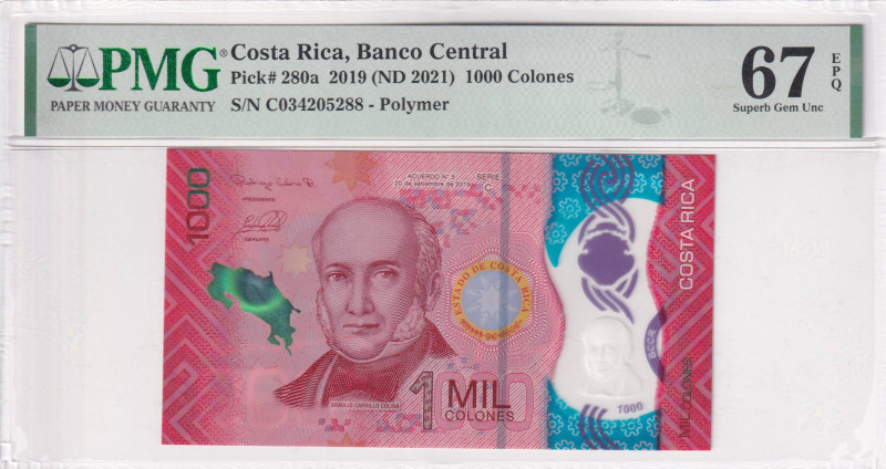 Costa Rica, 1.000 Colones, 2021, UNC, p280a

PMG 67 EPQ, High condition , Poly...