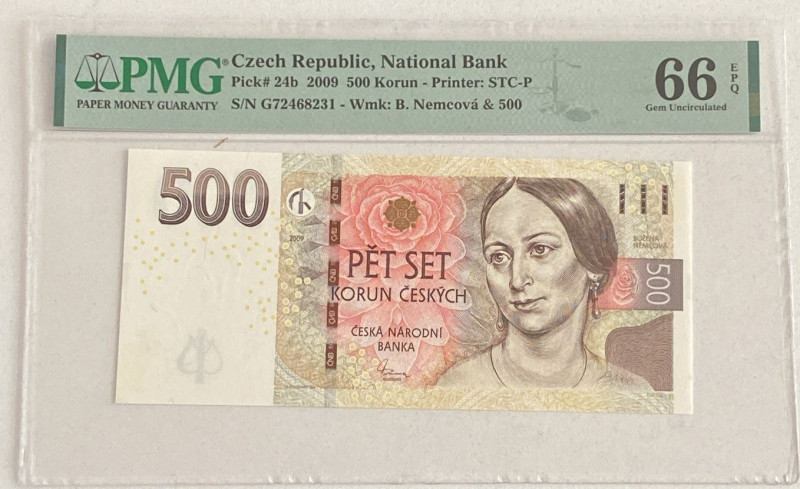Czech Republic, 500 Korun, 2009, UNC, p24b

PMG 66 EPQ

Estimate: USD 50-100