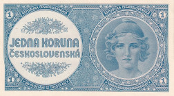 Czechoslovakia, 1 Koruna, 1946, UNC, p58a