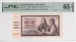 Czechoslovakia, 10 Korun, 1960, UNC, p88e