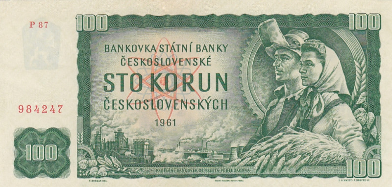 Czechoslovakia, 100 Korun, 1961, UNC, p91e

Light handling

Estimate: USD 20...