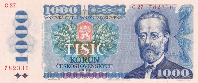 Czechoslovakia, 1.000 Korun, 1985, UNC, p98a

Estimate: USD 75-150