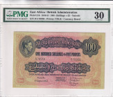 East Africa, 100 Shillings, 1943/1951, VF, p31b