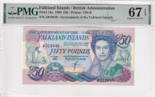 Falkland Islands, 50 Pounds, 1990, UNC, p16a