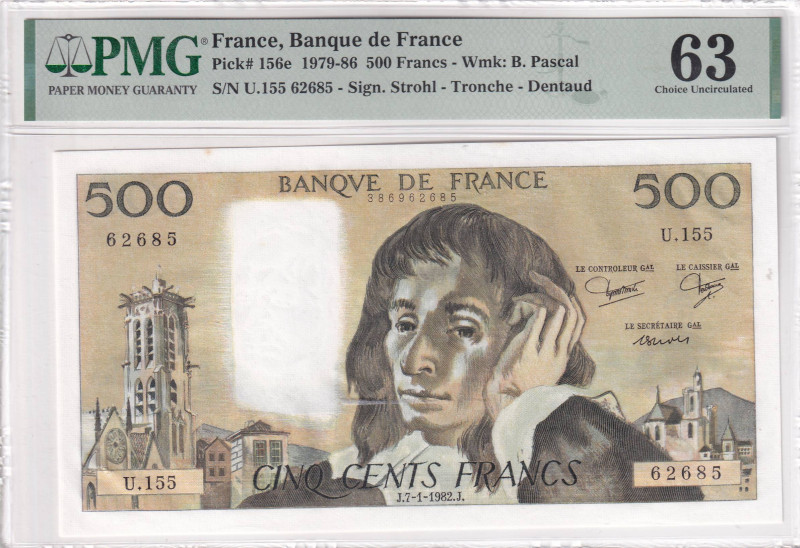 France, 500 Francs, 1979/1986, UNC, p156e

PMG 63

Estimate: USD 75-150