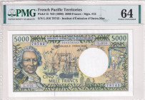 French Pacific Territories, 5.000 Francs, 1996, UNC, p3i