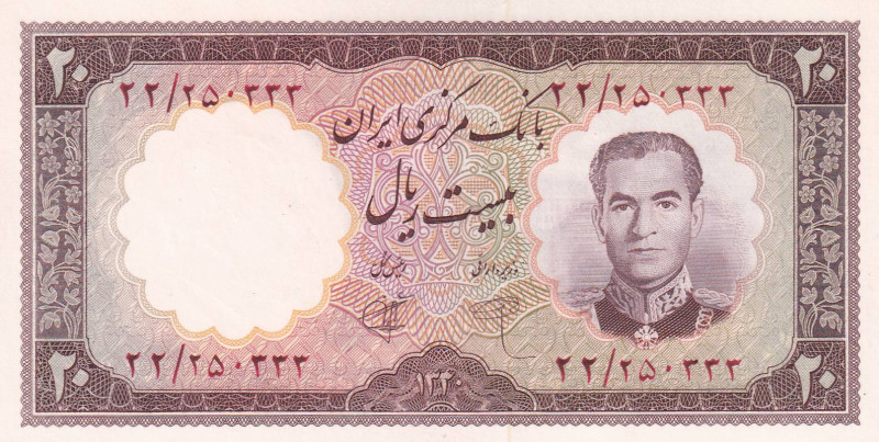 Iran, 20 Rials, 1961, UNC, p72

Estimate: USD 20-40