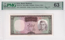 Iran, 20 Rials, 1969, UNC, p84