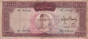 Iran, 1.000 Rials, 1969, FINE, p89