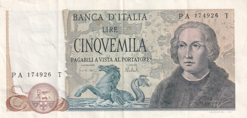 Italy, 5.000 Lire, 1971, XF(-), p102a

Estimate: USD 20-40