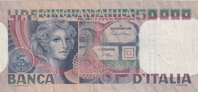 Italy, 50.000 Lire, 1980, VF, p107

Stained

Estimate: USD 15-30