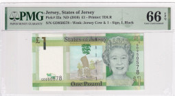 Jersey, 1 Pound, 2010, UNC, p32a