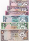 Kuwait, 1/4-1/2-1-5-10-20 Dinars, 1928, UNC, (Total 6 banknotes)