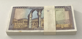 Lebanon, 10 Livres, 1986, UNC, p63f, BUNDLE