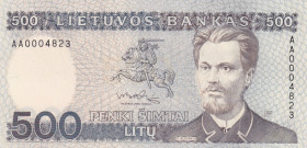 Lithuania, 500 Litu, 1991, UNC, p51