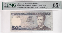 Lithuania, 500 Litu, 1993, UNC, p51d