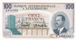 Luxembourg, 100 Francs, 1968, UNC, p14a