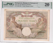 Madagascar, 50 Francs, 1937/1947, VF, p38