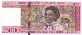 Madagascar, 25.000 Francs=5.000 Ariary, 1998, UNC, p82