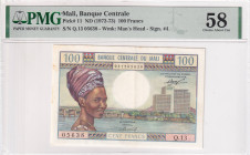 Mali, 100 Francs, 1972/1973, AUNC, p11