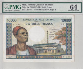 Mali, 10.000 Francs, 1970/1984, UNC, p15g