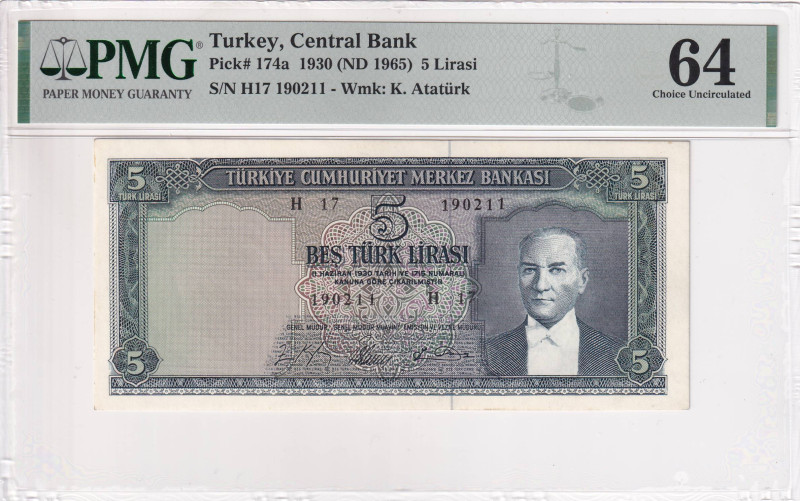 Turkey, 5 Lira, 1965, UNC, p174a, 5.Emission

PMG 64

Estimate: USD 150-300