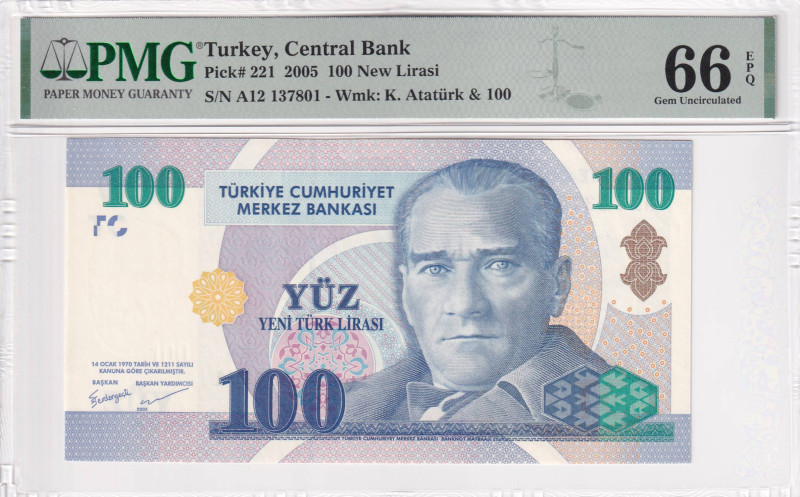 Turkey, 100 New Lira, 2005, UNC, p221, 8. Emisyon

PMG 66 EPQ

Estimate: USD...