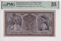 Netherlands Indies, 25 Gulden, 1938/1939, VF, p80b