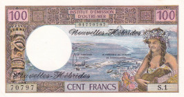 New Hebrides, 100 Francs, 1970/1977, UNC, p18d