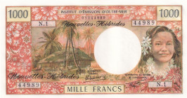 New Hebrides, 1.000 Francs, 1970/1980, UNC, p20c