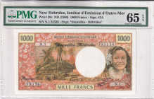 New Hebrides, 1.000 Francs, 1980, UNC, p20c