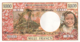 New Hebrides, 1.000 Francs, 1970/1980, UNC, p20c