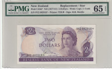 New Zealand, 2 Dollars, 1977/1981, UNC, p164d, REPLACEMENT