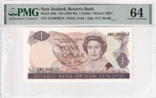 New Zealand, 1 Dollar, 1981/1992, UNC, p169c