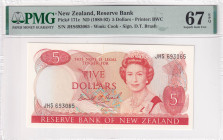 New Zealand, 5 Dollars, 1989/1992, UNC, p171c