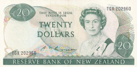 New Zealand, 20 Dollars, 1981/1992, AUNC, p173b