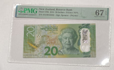 New Zealand, 20 Dollars, 2018, UNC, p193b