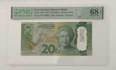 New Zealand, 20 Dollars, 2018, UNC, p193b