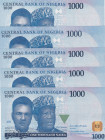 Nigeria, 1.000 Naira, 2022, UNC, p49, (Total 5 banknotes)