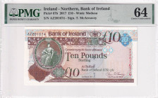 Northern Ireland, 10 Pounds, 2017, UNC, p87b
