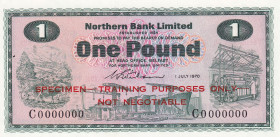 Northern Ireland, 1 Pound, 1970, UNC, p187s, SPECIMEN