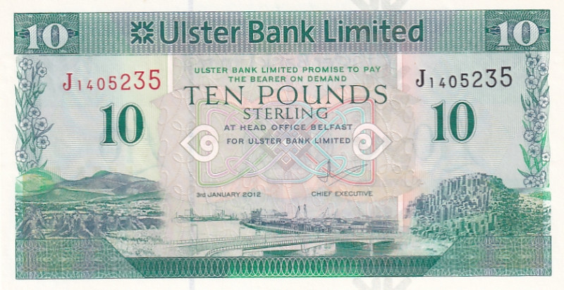 Northern Ireland, 10 Pounds, 2012, UNC, p341b

Estimate: USD 30-60