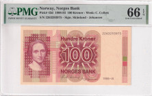 Norway, 100 Kroner, 1988/1993, UNC, p43d